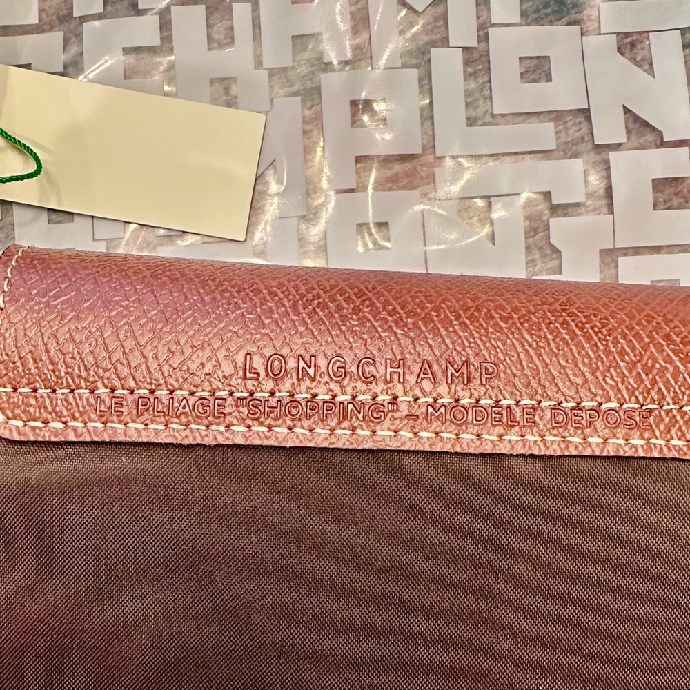 Longchamp Brown Foldable Nylon Tote “Le Pliage” - Picture 7 of 10
